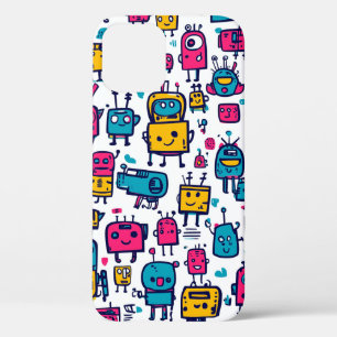 Artistieke iPhone Robot Telefoonhoes 12 Pro Hoesje