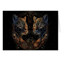 Artistieke Kattenkring Tweelingkatten Leeg van Bin