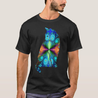 Artistieke Kattenliefhebber Feliene Psychedelische T-shirt