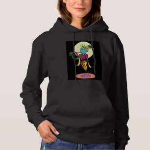 Artistieke kleurrijke Heer Shri Krishna met fluit! Hoodie