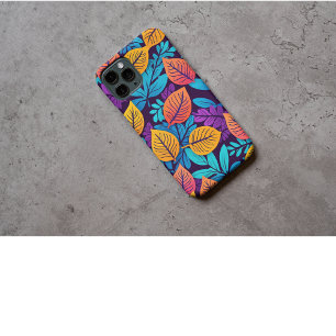 Artistieke kleurrijke herfst laat botanische patro iPhone 16 pro max hoesje