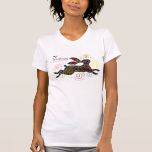 Artistieke konijn t-shirt