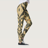 Artistieke Leggings met Bold Symmetrical Design (Rechts)