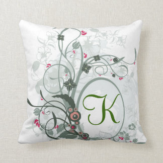Artistieke letter K Monogram Kussen