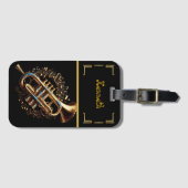 Artistieke liefde voor muziek bagagelabel (Voorkant (horizontaal))