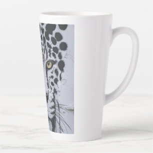 Artistieke Luipaard Portret Wilde Dieren Hoodie &  Latte Mok