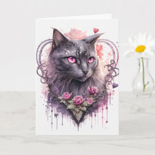 Artistieke Majestueuze Katten Kunst Kaart