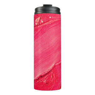 Artistieke make-up: kleurrijke creatieve compositi thermosbeker