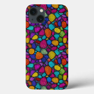 Artistieke Meerkleurige Kiezelsteen Moderne Esthet iPhone 13 Hoesje