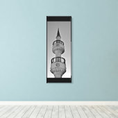 Artistieke minaret canvas afdruk (Insitu (Houten vloer))