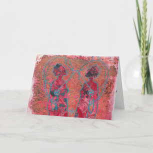 Artistieke moederdagkaart kaart