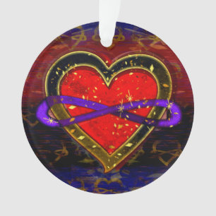 Artistieke oneindigheid Harde Polyamoire Vlag Symb Ornament