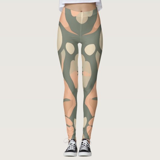 Artistieke organische Leggings - zacht naadloos on (Voorkant)