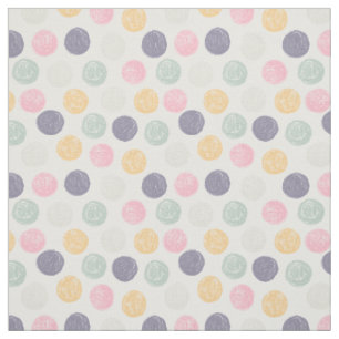 artistieke penseelstreek pastel polka dot stof