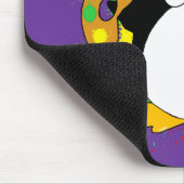 Artistieke pinguïn muismat (Hoek)