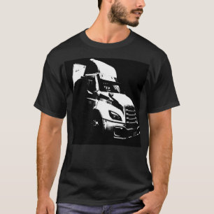 Artistieke posterized grote vrachtwagen uit Montre T-shirt
