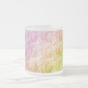 Artistieke Regenboog Kleuren Gestreept Patroon Dri Matglas Koffiemok