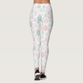 Artistieke regendruppels leggings (Achterkant)
