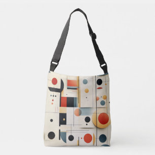 Artistieke Retro Geometrie Crossbody Tas