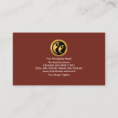 Artistieke Retro Stain Glass Grunge Public Relatio Visitekaartje (Achterkant)