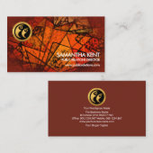 Artistieke Retro Stain Glass Grunge Public Relatio Visitekaartje (Voorkant / Achterkant)