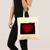 Artistieke Rode Heart Tote Bag (Voorkant (product))