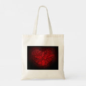 Artistieke Rode Heart Tote Bag (Achterkant)