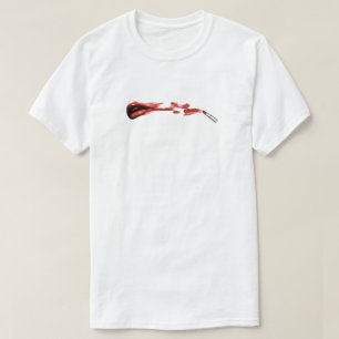 Artistieke Rode Lippenstift Veeg Grafisch T-shirt