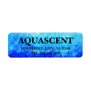 Artistieke Royal Turquoise Blauw Etiket