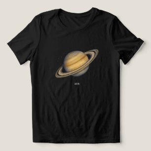 Artistieke Saturnus met levendige ringen Tri-Blend Shirt