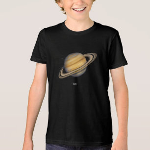 Artistieke Saturnus met levendige ringen Tri-Blend Shirt
