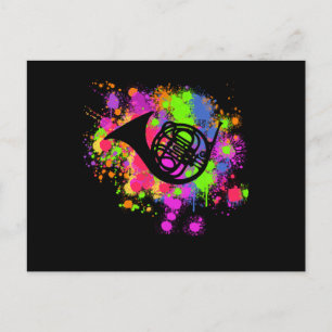 Artistieke schilderverf van de Hoorn Briefkaart