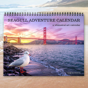 Artistieke Seagull Adventure-agenda Kalender