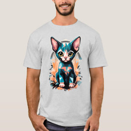 Artistieke sfynx kat t-shirt