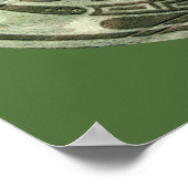 Artistieke snijcirkel poster (Hoek)