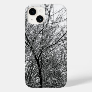 Artistieke Snowy Tree Branches B & W Fotografie Case-Mate iPhone 14 Hoesje