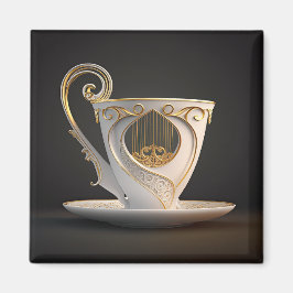 Artistieke Teacup Magneet