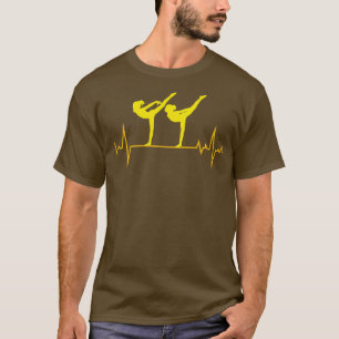 Artistieke turnstaart hartslag Pulse T-shirt