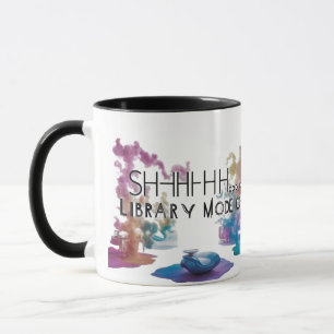 Artistieke Tweekleurige Boekenliefhebber Koffiekop Mok