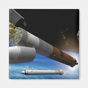 Artistieke uitlevering van een zware lift magneet