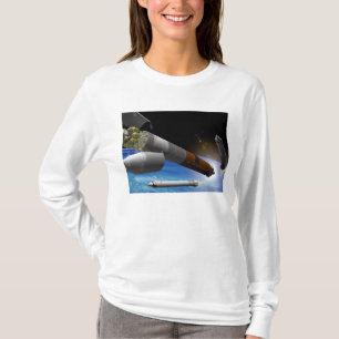 Artistieke uitlevering van een zware lift t-shirt