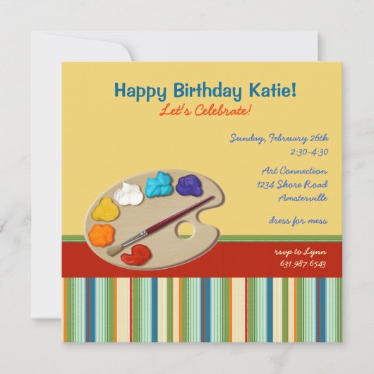 Artistieke uitnodiging (Voorkant)