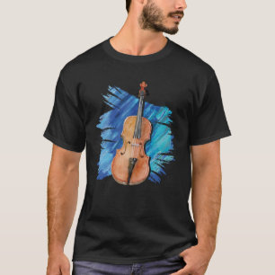 Artistieke Viola Schilderij Violist Muziekinstrume T-shirt