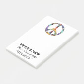 Artistieke vrede post-it® notes (Schuin)