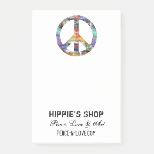 Artistieke vrede post-it® notes (Voorkant)