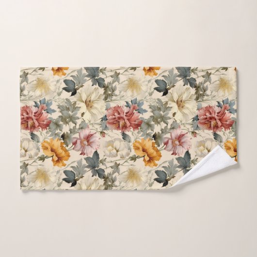 Artistieke waterverf  bloemetjes Elegant Schattige Bad Handdoek (Handdoek)