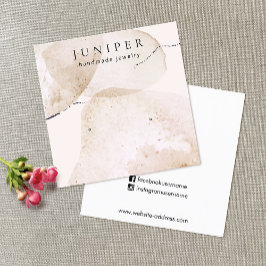 Artistieke Waterverf die juwelenvertoning verdient Vierkante Visitekaartje