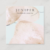 Artistieke Waterverf die juwelenvertoning verdient Vierkante Visitekaartje (Voorkant)