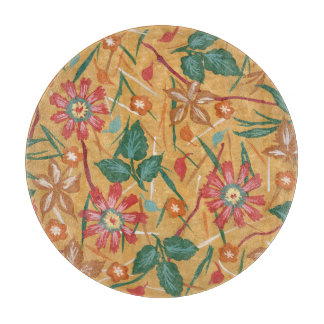 Artistieke Waterverf Flowers: kleurrijke achtergro Snijplank