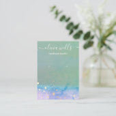 Artistieke Waterverf script dat Bezig display afwi Visitekaartje (Staand voorkant)